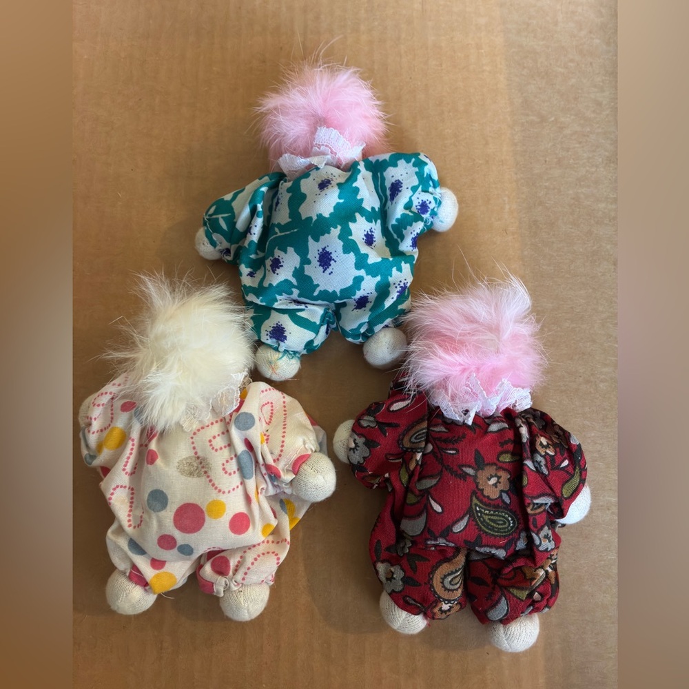 Porcelain Clown Dolls Set - Picture 2 of 7